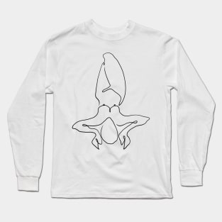 Cancer Celestial Line Art Long Sleeve T-Shirt